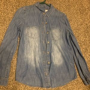 Denim button up